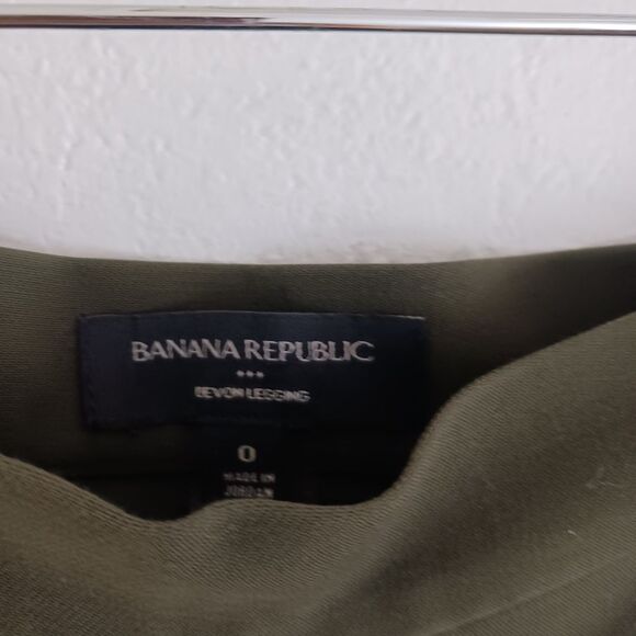 Banana Republic Factory olive green women's devon legfings size 0 - Picture 4 of 7